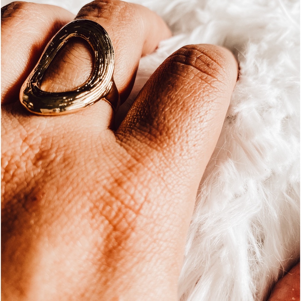 Gold ring. Perfect for everyday to dress up and down